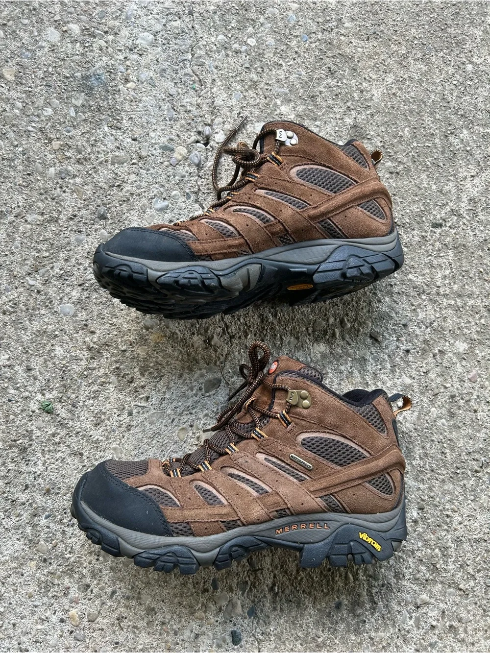 Merrell Brown Men's Hiking Boots - Waterproof Mid-Top Sz 10